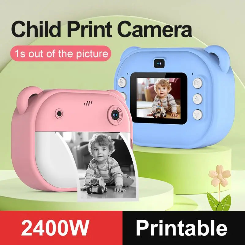 Children Camera Instant Printer Photo  Thermal Printing